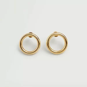 Embossed hoop earrings